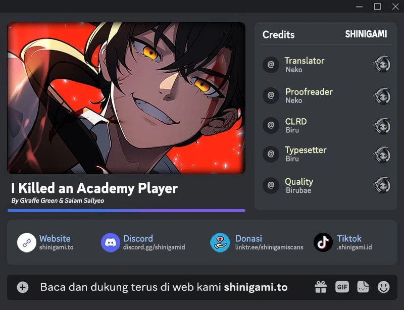 Komik I Killed An Academy Player Chapter 102 Fix gambar 1